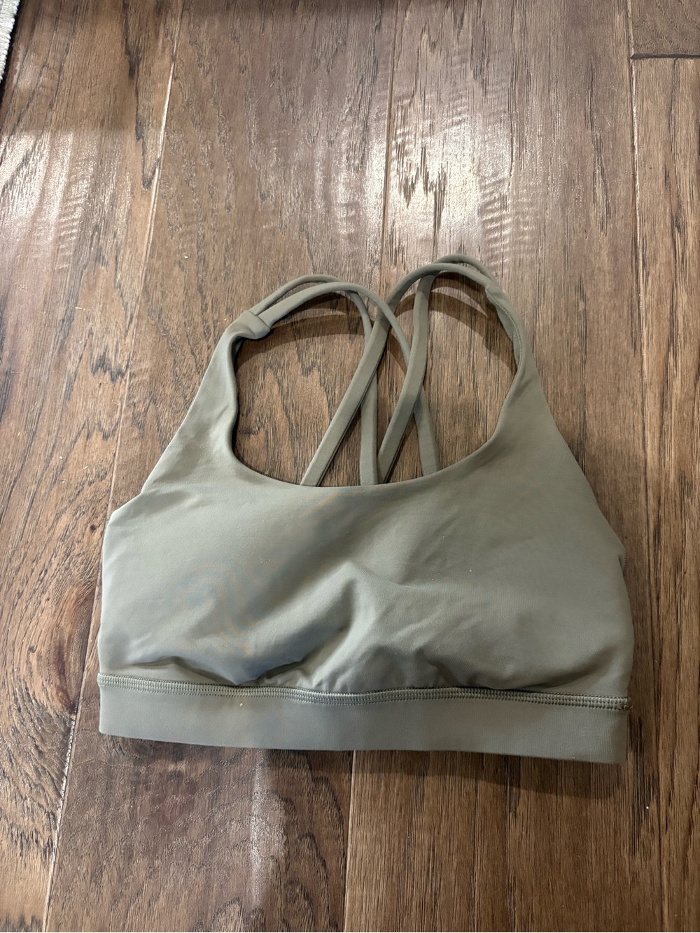 $58 Lululemon sports bra top size 4 olive green women’s